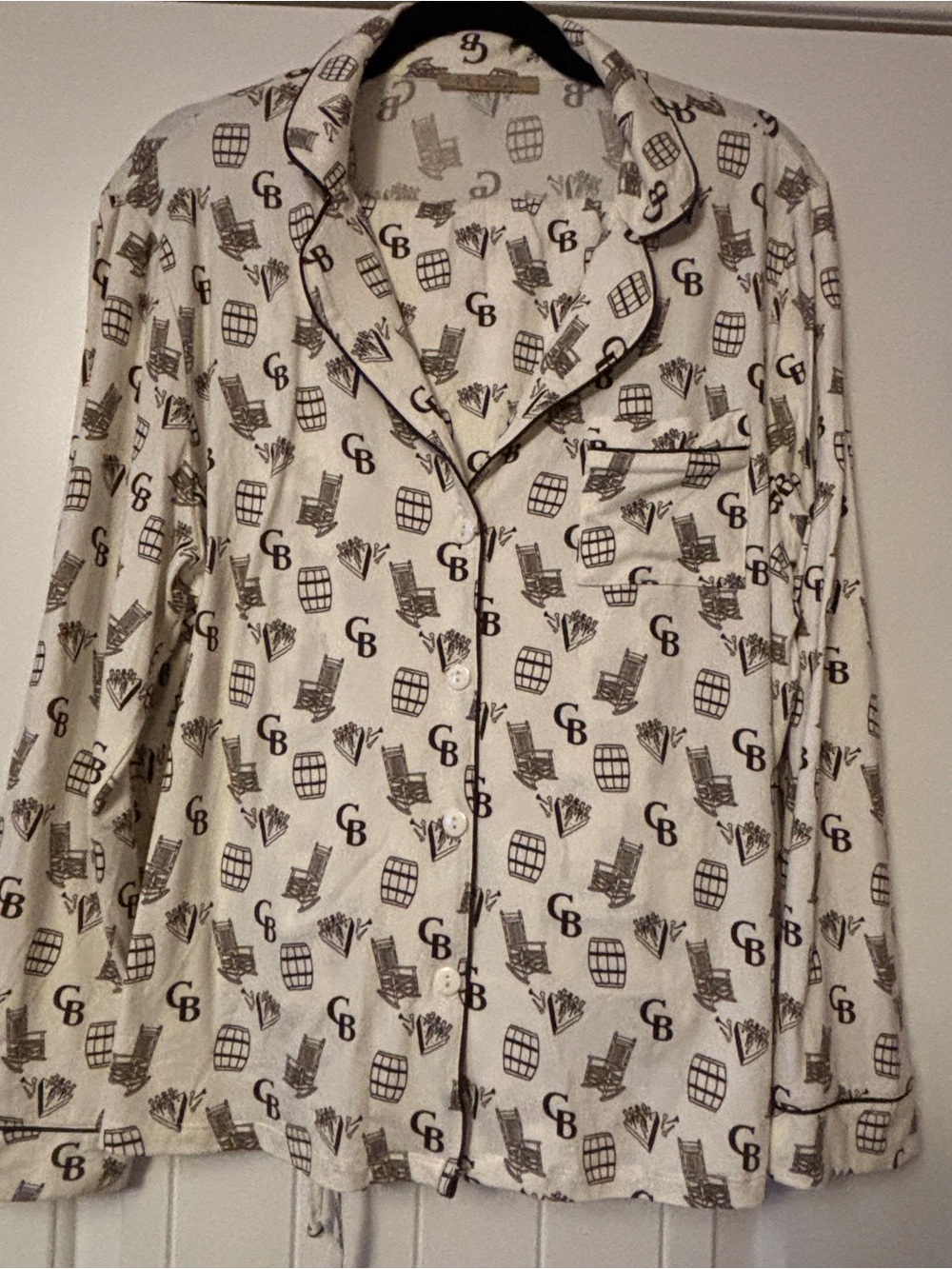 Cracker Barrel 2-piece pajama set, large NWOT